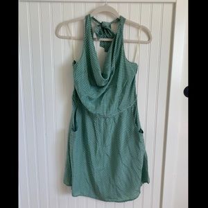 F21 silk halter dress